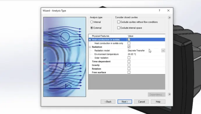 Guided Analysis Setup